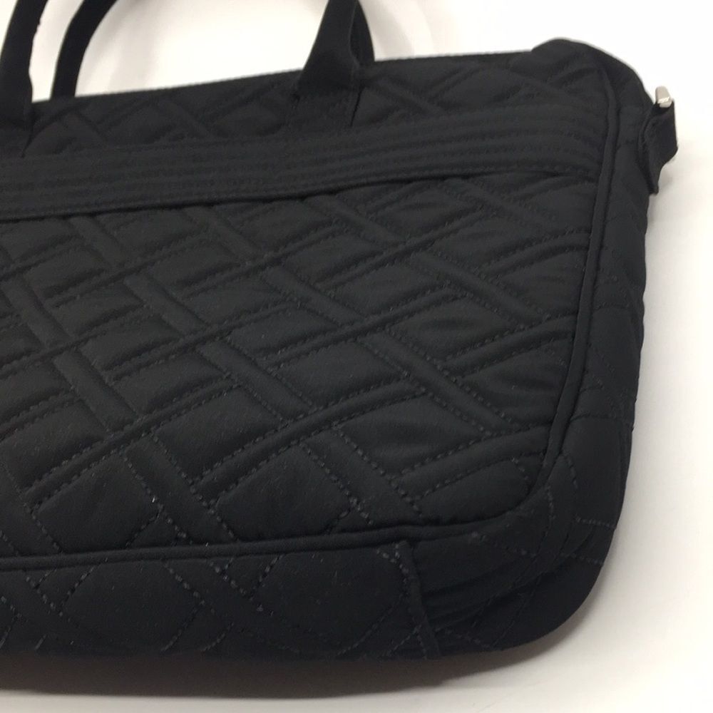 Vera Bradley Black Quilted Laptop Bag - Picture 13 of 15